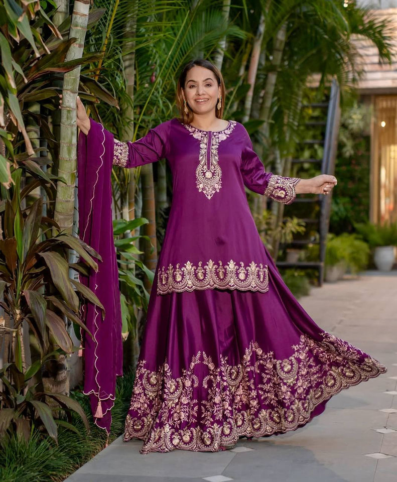 Top And sharara with Dupatta