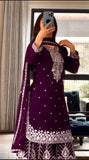 Top And Plazzo With Dupatta