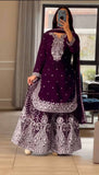 Top And Plazzo With Dupatta