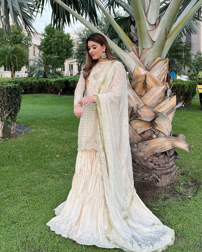 Top And Plazzo With Dupatta
