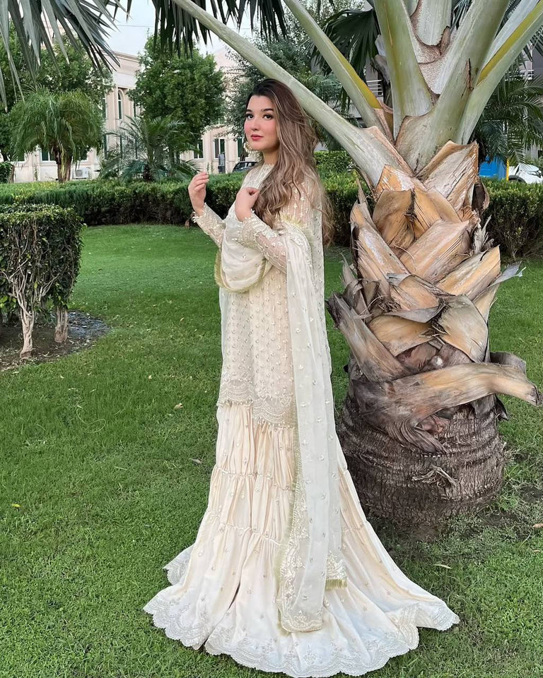 Top And Plazzo With Dupatta