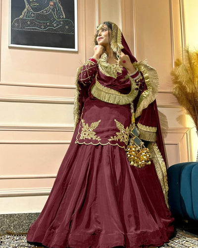 Top And Lehanaga With Dupatta