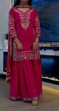 Top And Plazzo With Dupatta