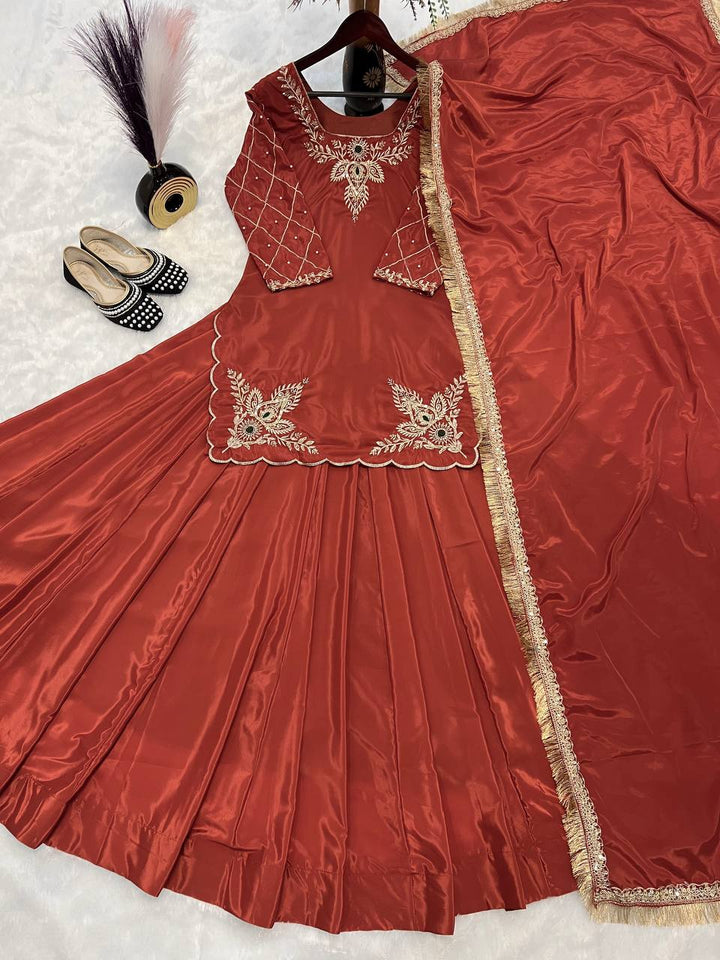 Top And lehanaga With Dupatta
