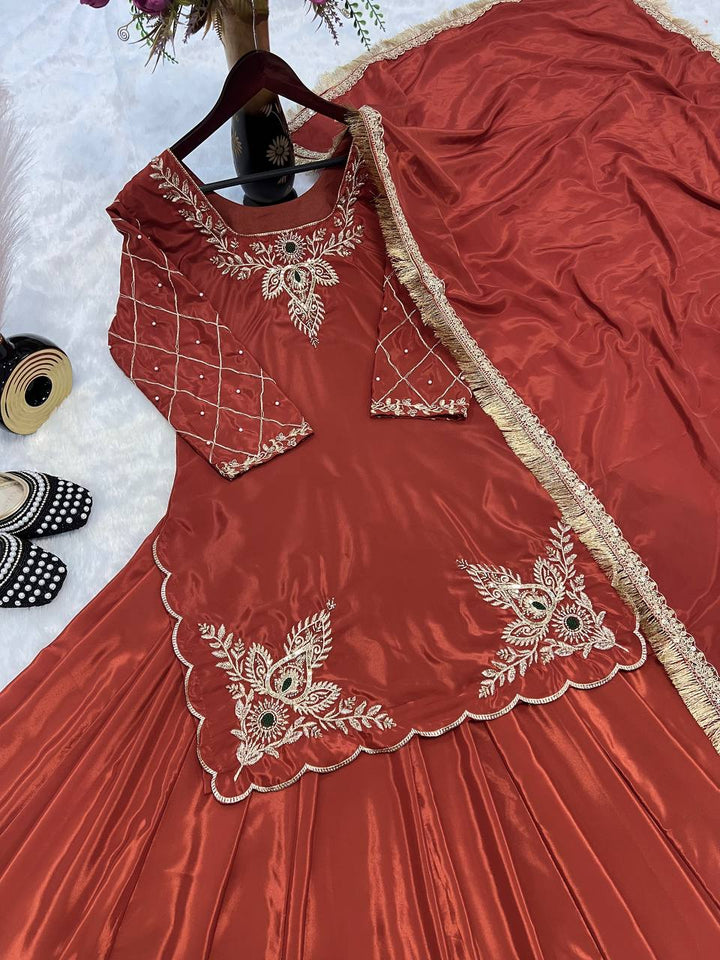 Top And lehanaga With Dupatta