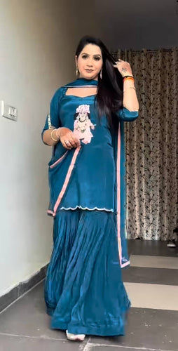 Top And Sharara With Dupatta
