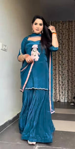 Top And Sharara With Dupatta