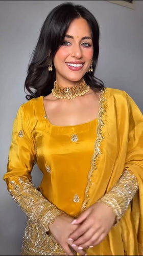 Top And Plazzo With Dupatta