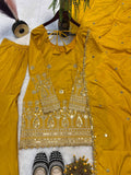 Top And Plazzo With Dupatta