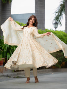 PREMIUM & LUXURIOUS DESIGNER READYMADE ALIA CUT  ANARKALI SUIT COLLECTIONS