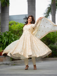 PREMIUM & LUXURIOUS DESIGNER READYMADE ALIA CUT  ANARKALI SUIT COLLECTIONS
