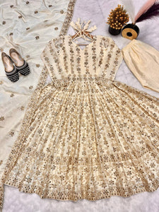 PREMIUM & LUXURIOUS DESIGNER READYMADE ALIA CUT  ANARKALI SUIT COLLECTIONS