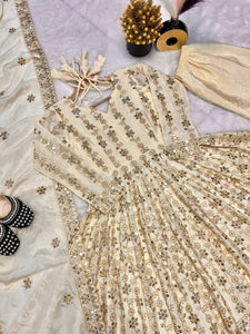 PREMIUM & LUXURIOUS DESIGNER READYMADE ALIA CUT  ANARKALI SUIT COLLECTIONS