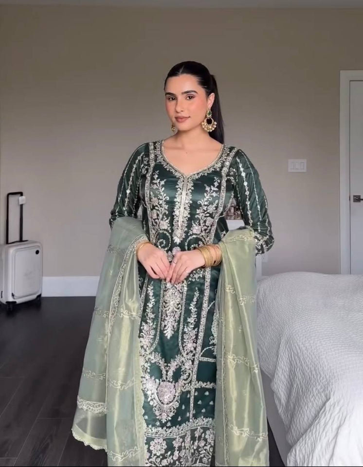 Top And Pant With Dupatta