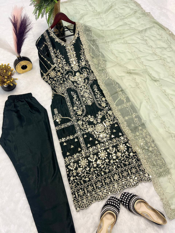 Top And Pant With Dupatta