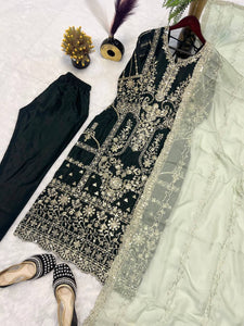 Top And Pant With Dupatta