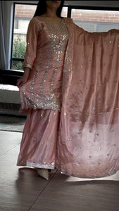 Top And plazzo With Dupatta