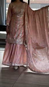 Top And plazzo With Dupatta