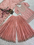 Top And plazzo With Dupatta