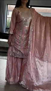 Top And plazzo With Dupatta