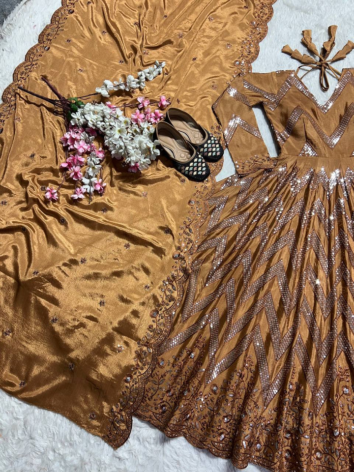 PREMIUM & LUXURIOUS DESIGNER READYMADE ALIA CUT  ANARKALI SUIT COLLECTIONS*👜