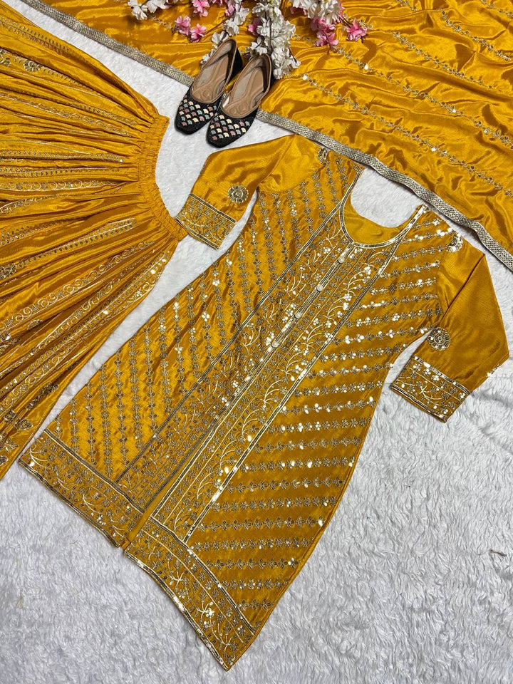 Presenting  New Designer Party Wear Look Top-Plazzo and Dupatta With Heavy Embroidery Work