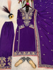 Top And Plazzo With Dupatta
