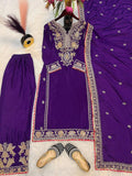 Top And Plazzo With Dupatta