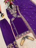 Top And Plazzo With Dupatta