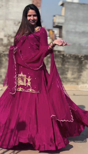 Top And Lehanaga With Dupatta