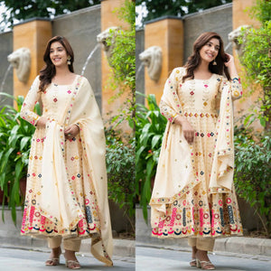 PREMIUM & LUXURIOUS DESIGNER READYMADE ALIA CUT  ANARKALI SUIT COLLECTIONS
