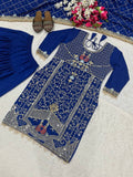 Launching New Designer Party Wear Look Top ,Dhoti Salwar and Dupatta