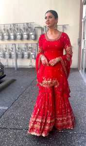 Launching New Designer Party Wear Look Top , Sharara Plazzo  and Dupatta
