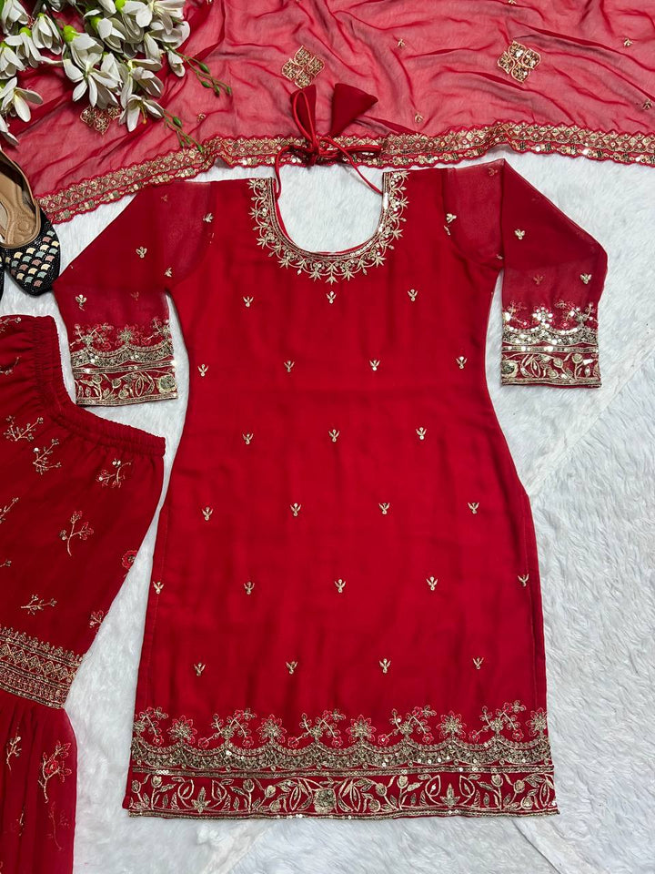 Launching New Designer Party Wear Look Top , Sharara Plazzo  and Dupatta
