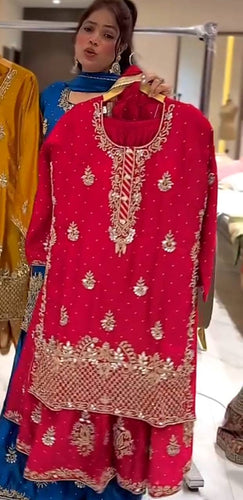 Launching New Designer Party Wear Look Top , Sharara Plazzo  and Dupatta