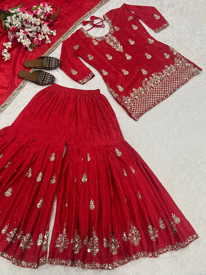 Launching New Designer Party Wear Look Top , Sharara Plazzo  and Dupatta