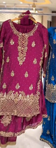 Launching New Designer Party Wear Look Top , Sharara Plazzo  and Dupatta