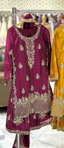 Launching New Designer Party Wear Look Top , Sharara Plazzo  and Dupatta