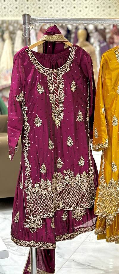 Launching New Designer Party Wear Look Top , Sharara Plazzo  and Dupatta