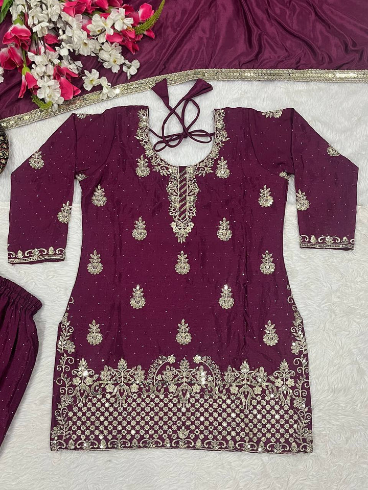 Launching New Designer Party Wear Look Top , Sharara Plazzo  and Dupatta