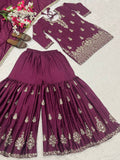 Launching New Designer Party Wear Look Top , Sharara Plazzo  and Dupatta
