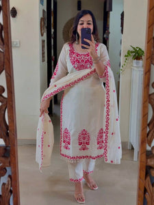 Top And Pent With Dupatta