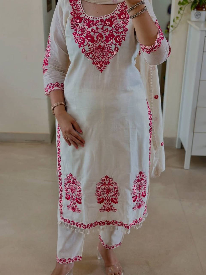 Top And Pent With Dupatta
