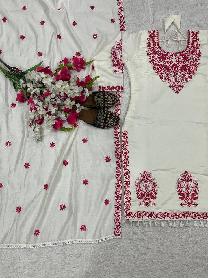 Top And Pent With Dupatta