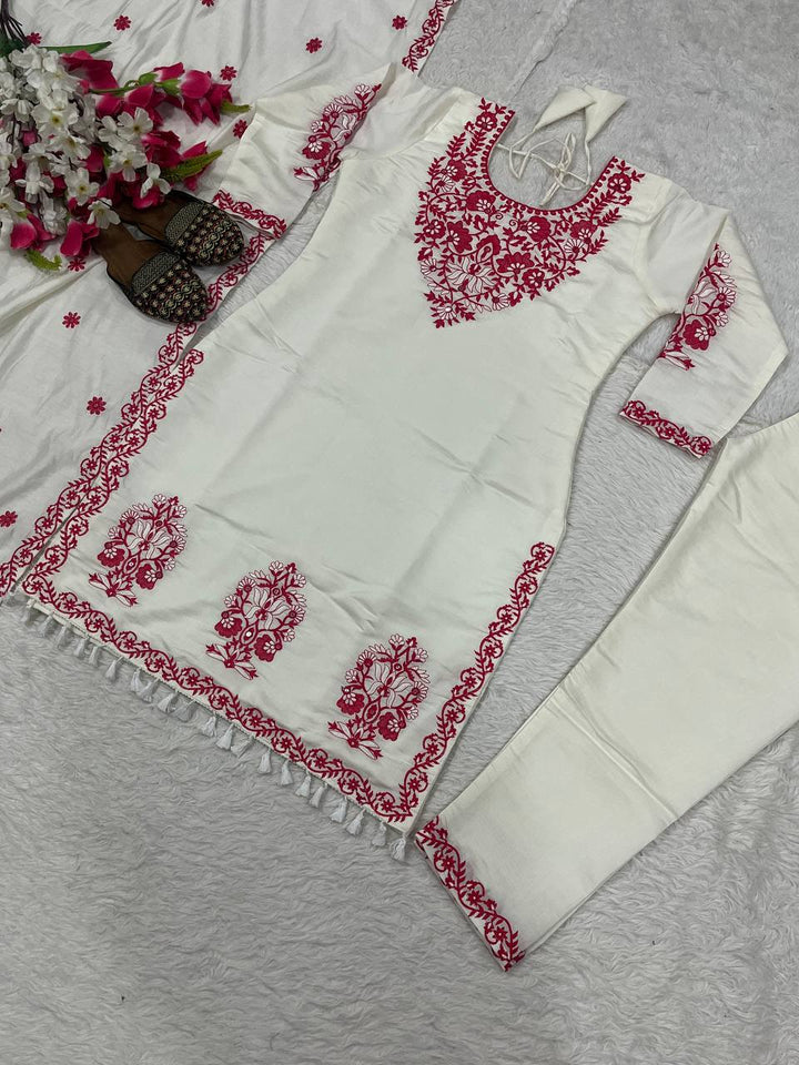 Top And Pent With Dupatta