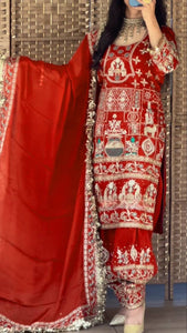 Launching New Designer Party Wear Look Top ,Dhoti Salwar and Dupatta