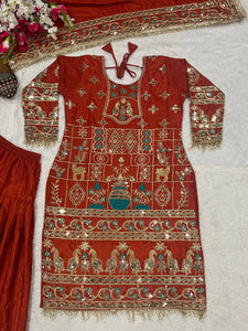 Launching New Designer Party Wear Look Top ,Dhoti Salwar and Dupatta