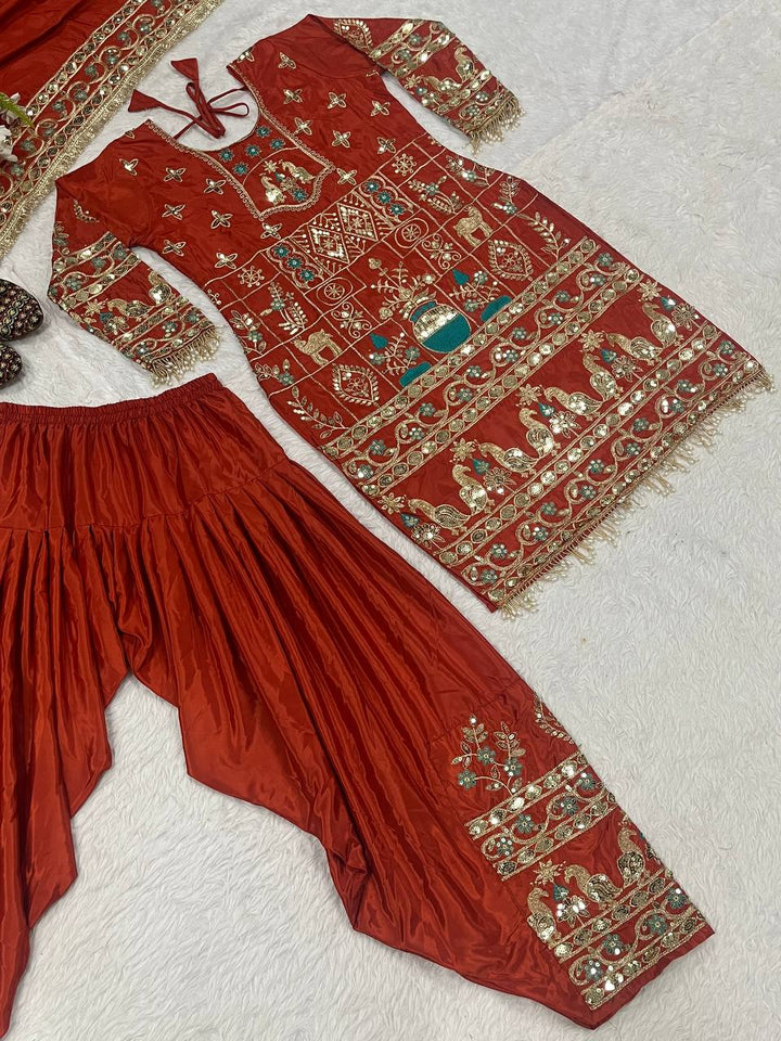 Launching New Designer Party Wear Look Top ,Dhoti Salwar and Dupatta