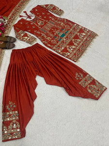 Launching New Designer Party Wear Look Top ,Dhoti Salwar and Dupatta