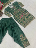 Launching New Designer Party Wear Look Top ,Dhoti Salwar and Dupatta